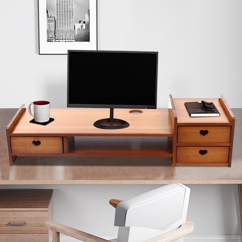 Bamboo monitor stand - stand, riser
