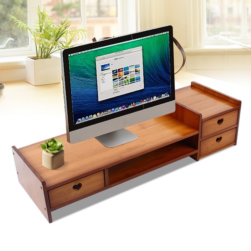 Bamboo monitor stand - monitor,