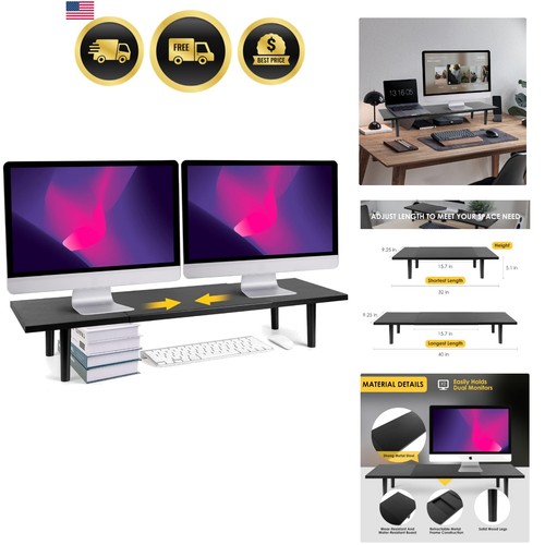 Adjustable dual monitor - monitor, stand