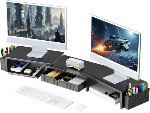 Dual monitor stand - dual, desk