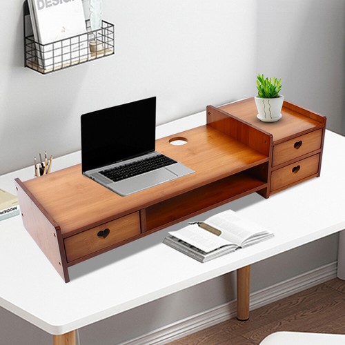Sturdy bamboo wood monitor - sturdy,